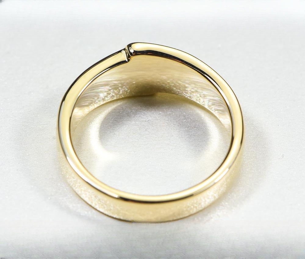 Gold Quartz Ring "Orocal" RM882D8Q Genuine Hand Crafted Jewelry - 14K Gold Casting