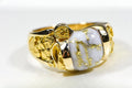 Gold Quartz Ring "Orocal" RM490Q Genuine Hand Crafted Jewelry - 14K Gold Casting