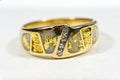 Gold Quartz Ring "Orocal" RL882D8NQ Genuine Hand Crafted Jewelry - 14K Gold Casting