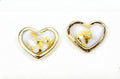 Gold Quartz Earrings "Orocal" EHE7Q Genuine Hand Crafted Jewelry - 14K Gold Casting