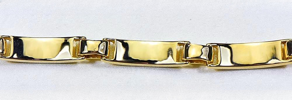 Gold Quartz Bracelet "Orocal" B5.5MM7LQ Genuine Hand Crafted Jewelry - 14K Gold Casting
