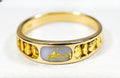 Gold Quartz Women's Ring "Orocal" RL653OLQ Genuine Hand Crafted Jewelry - 14K Gold Casting