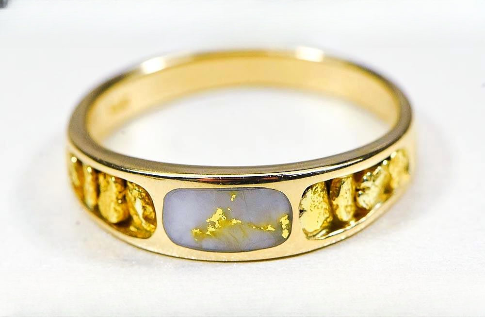 Gold Quartz Women's Ring "Orocal" RL653OLQ Genuine Hand Crafted Jewelry - 14K Gold Casting
