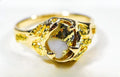 Gold Quartz Women's Ring "Orocal" RL659Q Genuine Hand Crafted Jewelry - 14K Gold Casting