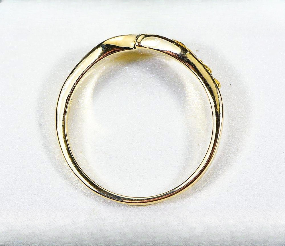 Gold Quartz Women's Ring "Orocal" RL870NQ Genuine Hand Crafted Jewelry - 14K Gold Casting