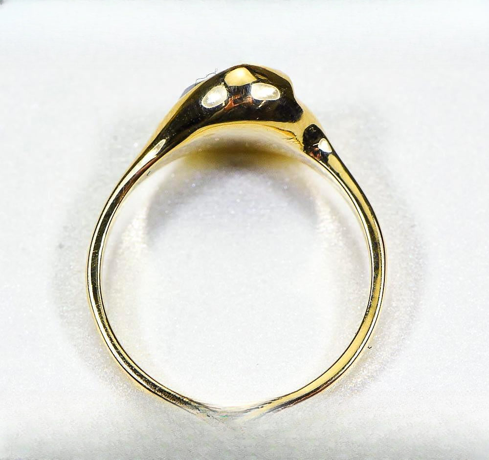 Gold Quartz Women's Ring "Orocal" RL650Q Genuine Hand Crafted Jewelry - 14K Gold Casting