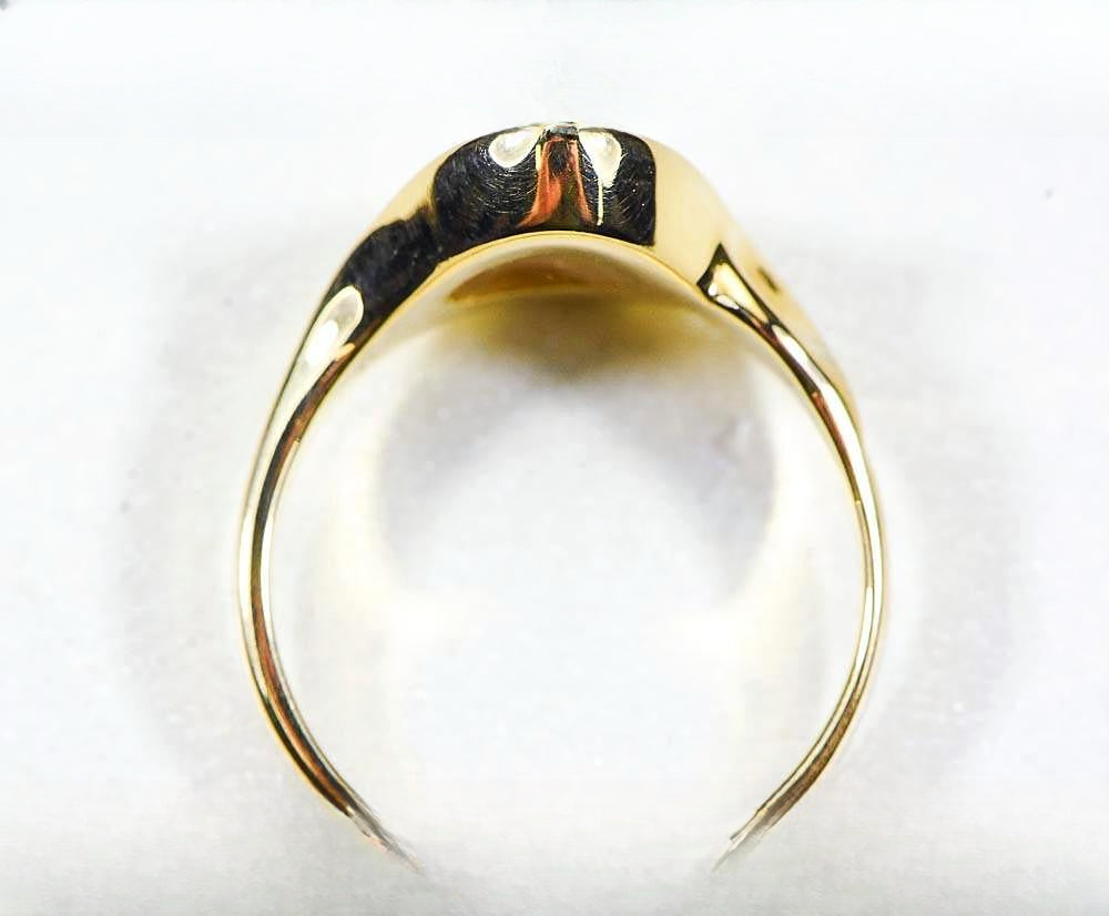 Gold Quartz Women's Ring "Orocal" RL560Q Genuine Hand Crafted Jewelry - 14K Gold Casting