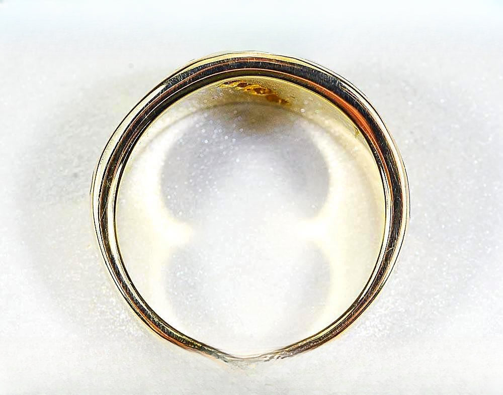 Gold Quartz Women's Ring "Orocal" RL883D20NQ Genuine Hand Crafted Jewelry - 14K Gold Casting