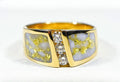 Gold Quartz Women's Ring "Orocal" RL470LD45Q Genuine Hand Crafted Jewelry - 14K Gold Casting