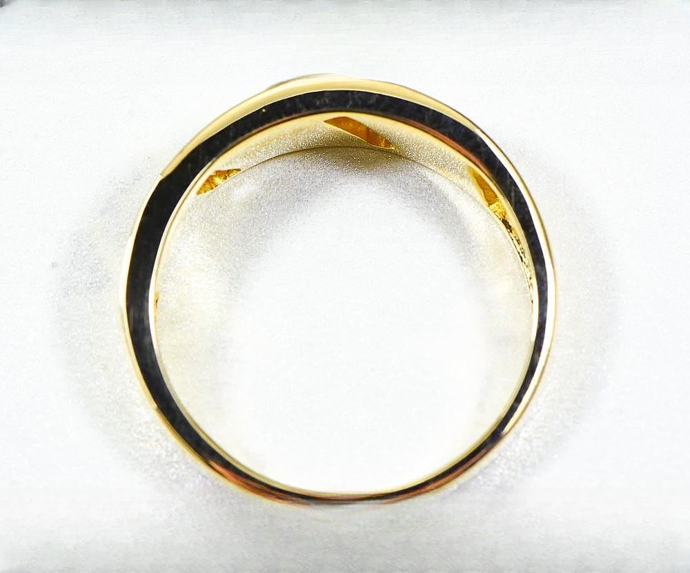 Gold Quartz Ring "Orocal" RM968D16NQ Genuine Hand Crafted Jewelry - 14K Gold Casting