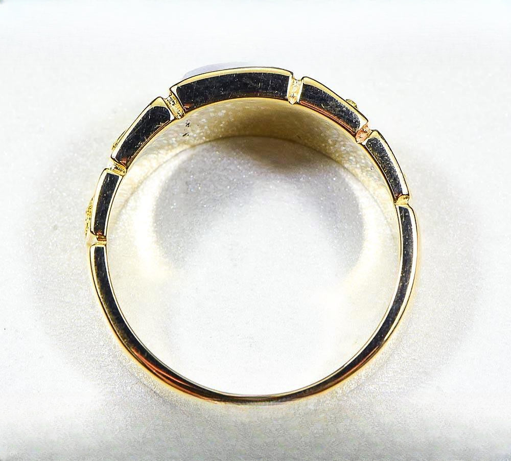 Gold Quartz Ring "Orocal" RM1046NQ Genuine Hand Crafted Jewelry - 14K Gold Casting