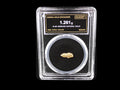 Idaho natural gold nugget in sealed slab, 1.261g, SGE-2026-00149
