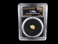 Alaska natural gold nugget in sealed slab, 1.700g, SGE-2026-00156