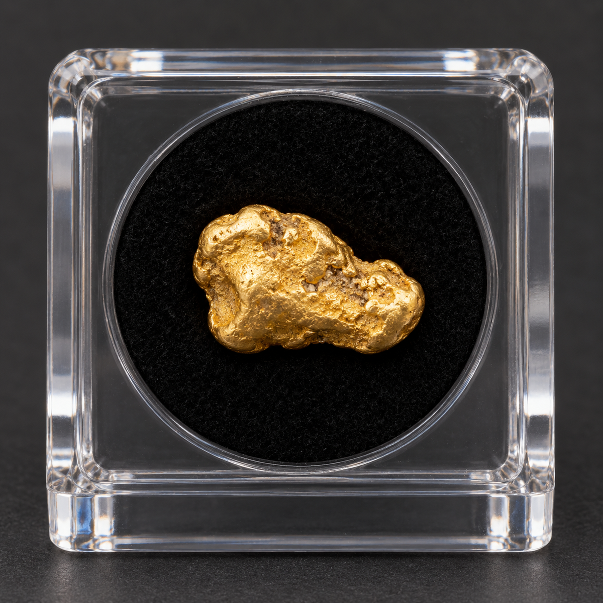 Natural placer gold specimen