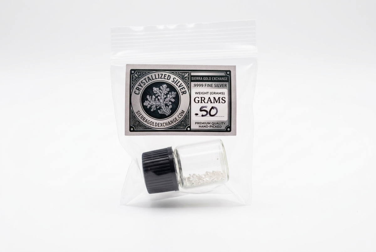.5 gram Crystallized Silver - Vial