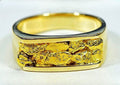 Gold Nugget Men's Ring "Orocal" RM567N Genuine Hand Crafted Jewelry - 14K Casting