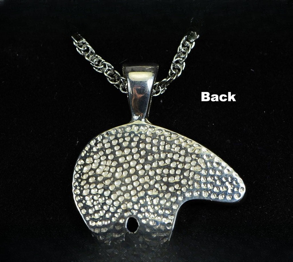 Gold Nugget Pendant Bear - Sterling Silver - PBR1XLNSS- Hand Made "Orocal" Jewelry