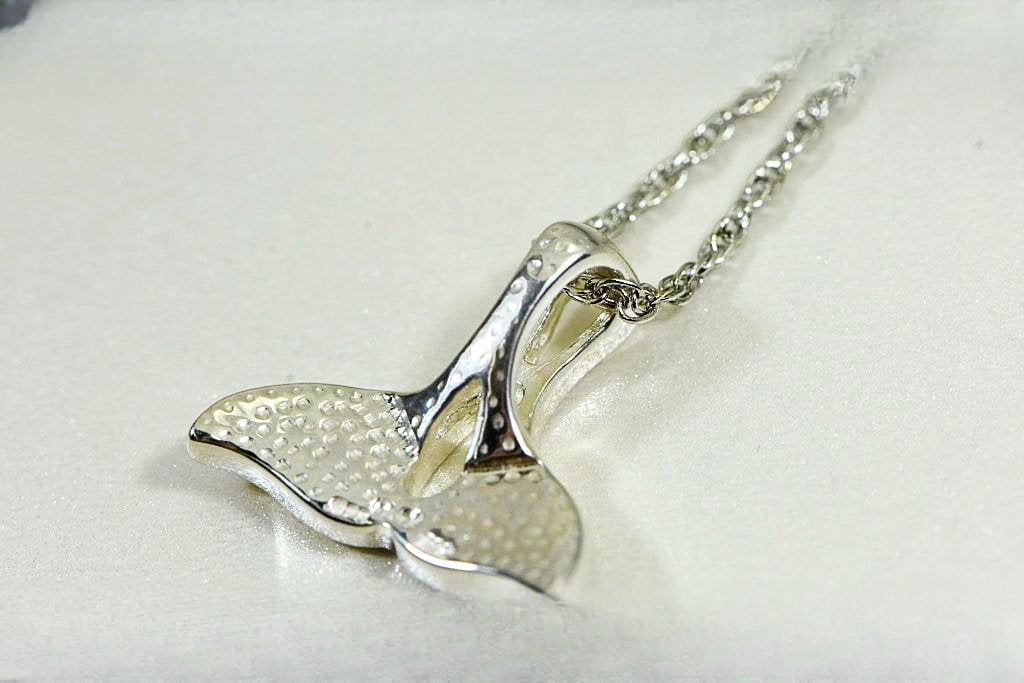 Gold Nugget Pendant Whales Tail - Sterling Silver - Special PWT22NSS - Hand Made