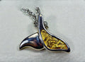 Gold Nugget Pendant Whales Tail - Sterling Silver - Special PWT37SNSS - Hand Made