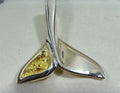 Gold Nugget Pendant Whales Tail - Sterling Silver - Special PWT43LNSS - Hand Made