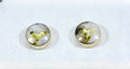Gold Quartz Earrings "Orocal" EBZ5MMQ Genuine Hand Crafted Jewelry - 14K Gold Yellow Gold Casting