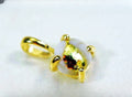 Gold Quartz Pendant "Orocal" P6MMQX Genuine Hand Crafted Jewelry - 14K Gold Yellow Gold Casting