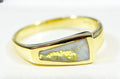 Gold Quartz Ring "Orocal" RL1074Q Genuine Hand Crafted Jewelry - 14K Gold Casting