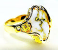 Gold Quartz Ring "Orocal" RL232LQ Genuine Hand Crafted Jewelry - 14K Gold Casting