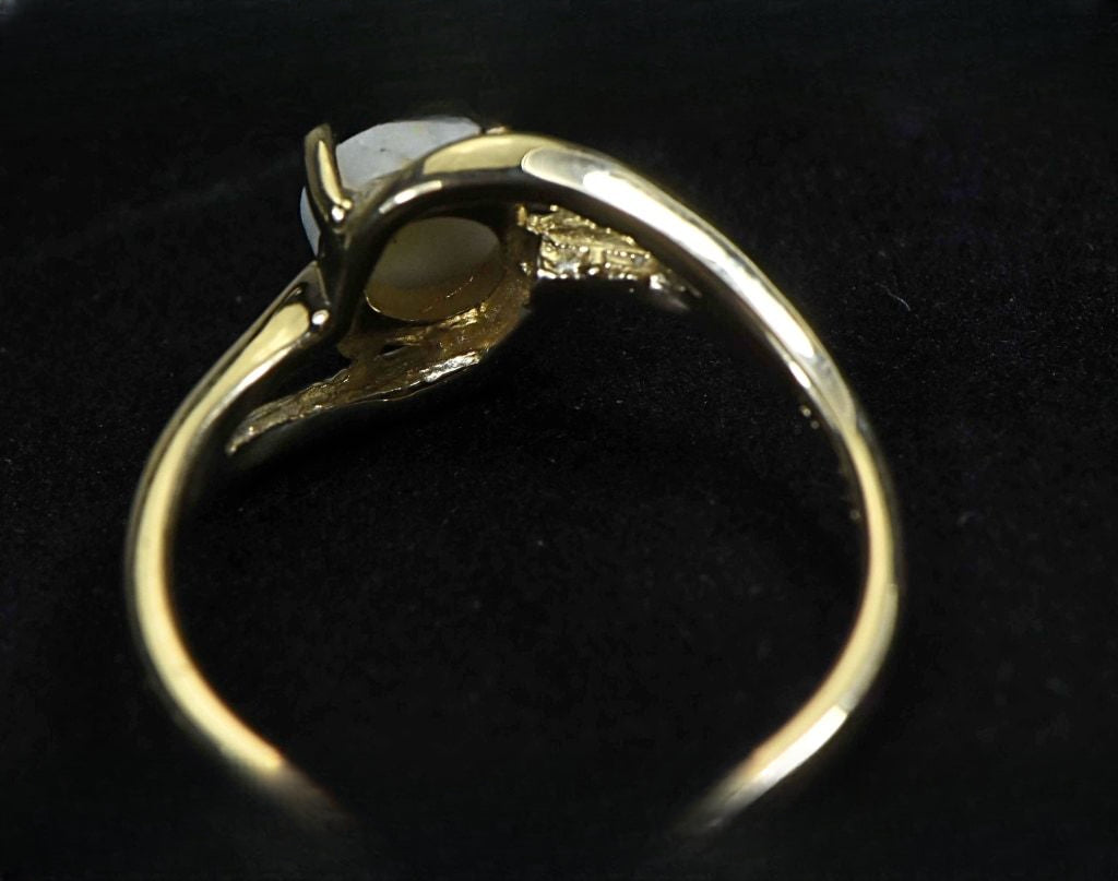 Gold Quartz Ring "Orocal" RL696Q Genuine Hand Crafted Jewelry - 14K Gold Casting