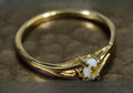 Gold Quartz Ring "Orocal" RL788Q Genuine Hand Crafted Jewelry - 14K Gold Casting