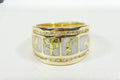 Gold Quartz Ring "Orocal" RL892D60Q Genuine Hand Crafted Jewelry - 14K Gold Casting