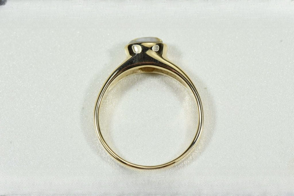 Gold Quartz Ring "Orocal" RLL1427Q Genuine Hand Crafted Jewelry - 14K Gold Casting