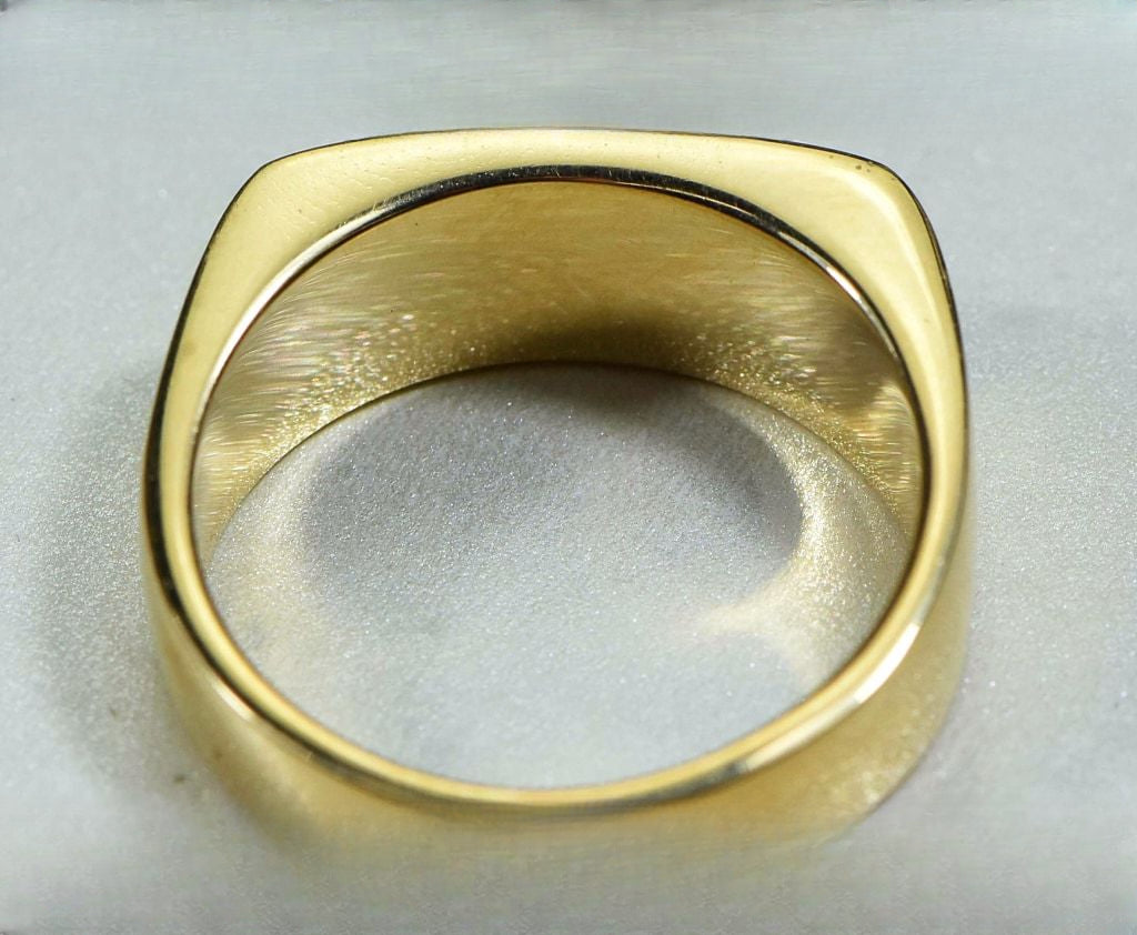 Gold Quartz Ring "Orocal" RM567Q Genuine Hand Crafted Jewelry - 14K Gold Casting