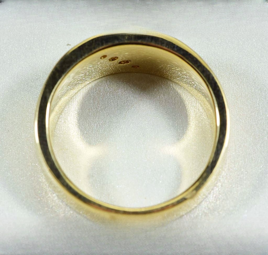 Gold Quartz Ring "Orocal" RM673D27Q Genuine Hand Crafted Jewelry - 14K Gold Casting