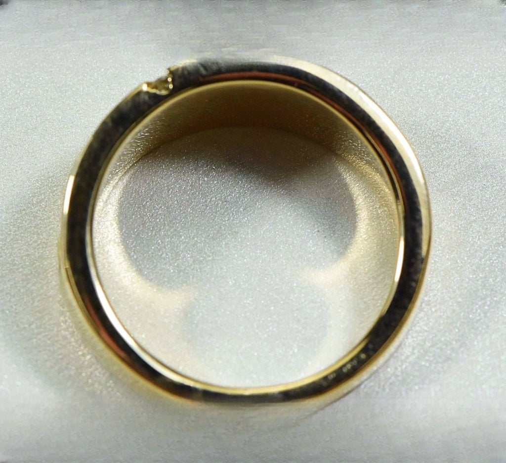 Gold Quartz Ring "Orocal" RM731D14NQ Genuine Hand Crafted Jewelry - 14K Gold Casting
