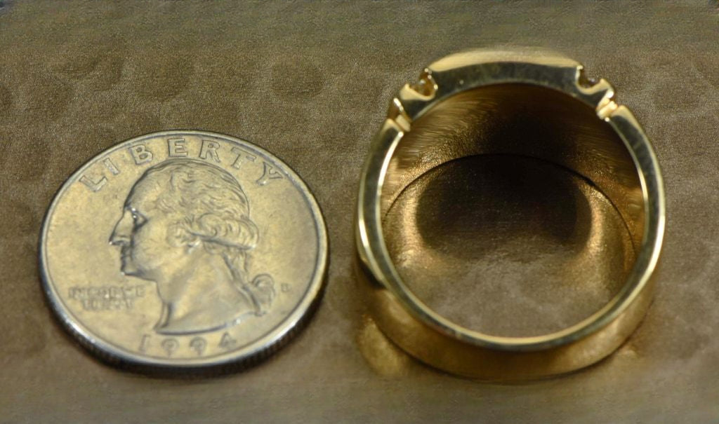 Gold Quartz Ring "Orocal" RM779D24Q Genuine Hand Crafted Jewelry - 14K Gold Casting