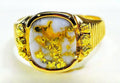 Gold Quartz Ring "Orocal" RM794NQ Genuine Hand Crafted Jewelry - 14K Gold Casting