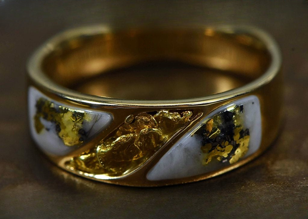 Gold Quartz Ring "Orocal" RM900NQ Genuine Hand Crafted Jewelry - 14K Gold Casting