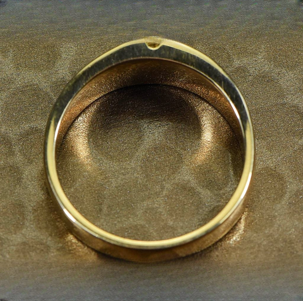 Gold Quartz Ring "Orocal" RMDL58SD9Q Genuine Hand Crafted Jewelry - 14K Gold Casting