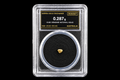 Australian natural gold nugget in slab SGE-2026-00146, 0.287g, 18.8K