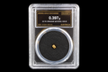 Australian natural gold nugget in slab SGE-2026-00131, 0.397g, 23.7K