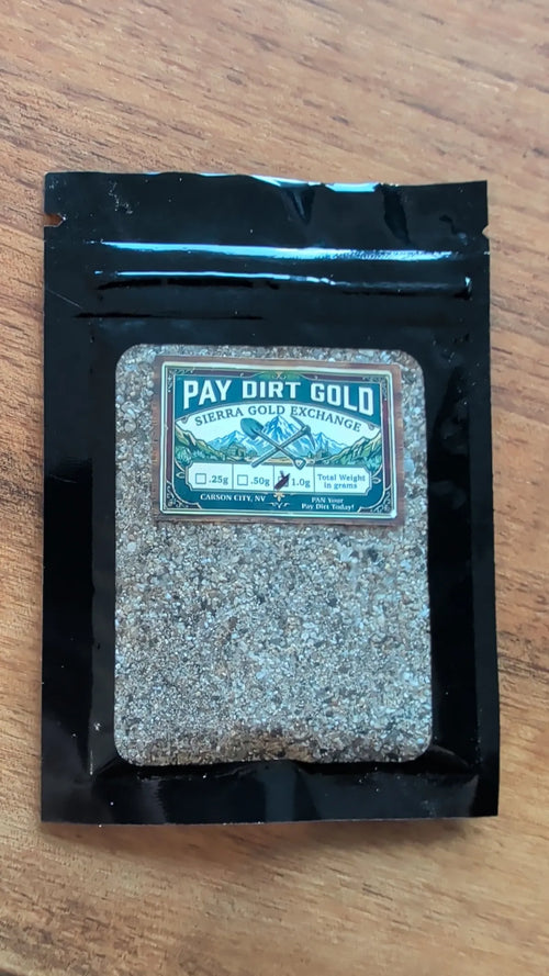 1.00g+ Gold Paydirt, Guaranteed Gold Inside, Mini Gold Rush Bag