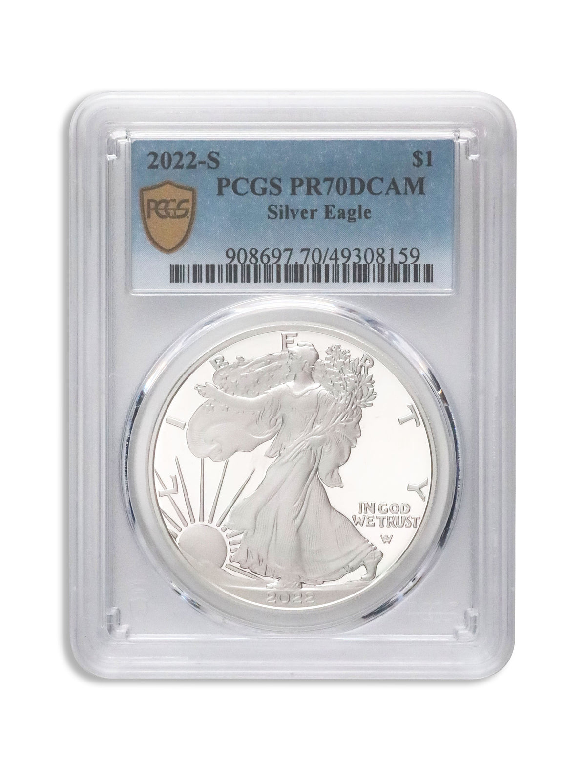 2022-S Proof Silver Eagle PCGS PR70