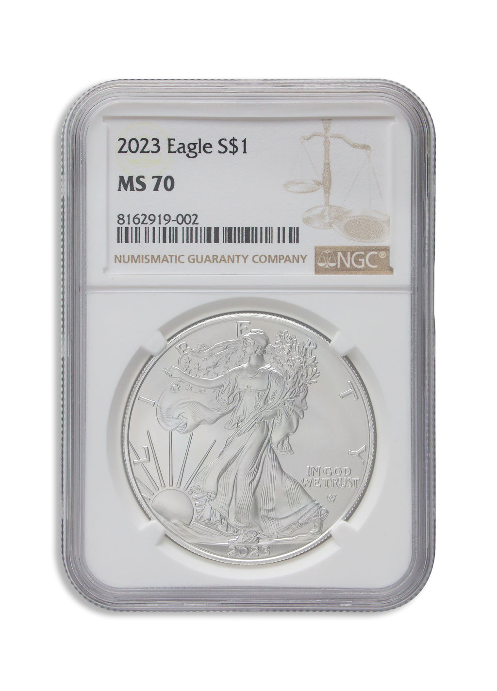 2023 Silver Eagle NGC MS70 - Brown Label