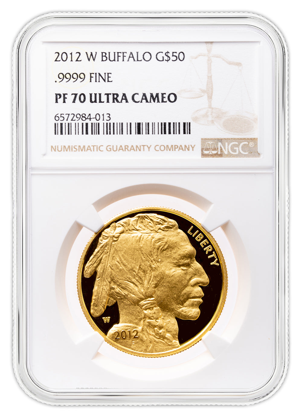 2012-W $50 Proof Gold Buffalo NGC PF70