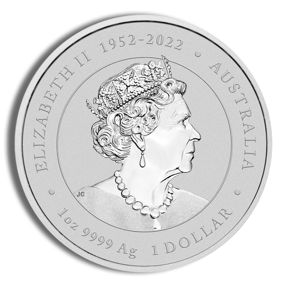 2024 1 oz Australia Silver Lunar Dragon BU - Series III