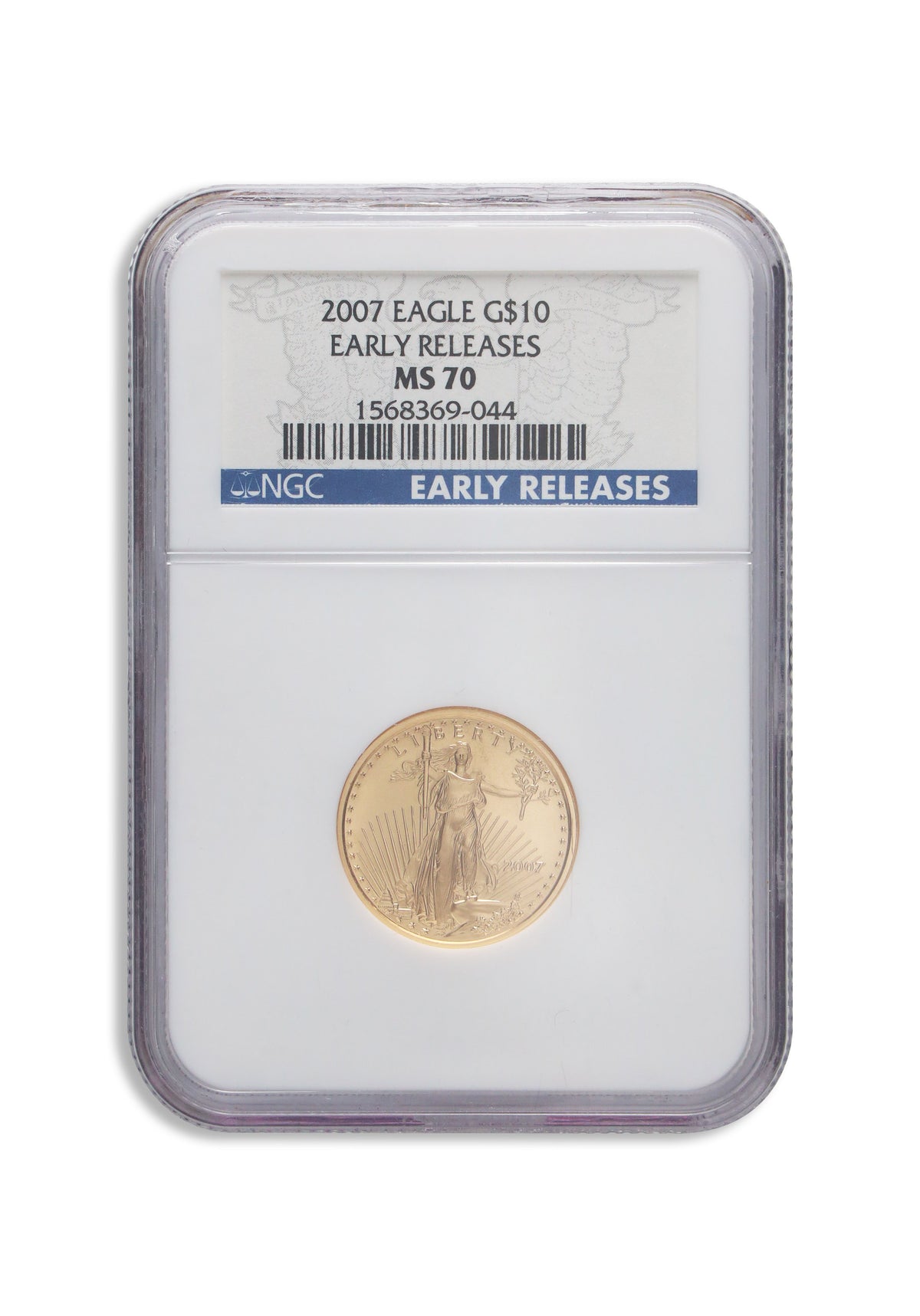 2007 1/4 oz Gold Eagle $10 NGC MS70 ER