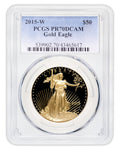 2015-W 1 oz Proof Gold Eagle $50 PCGS PR70
