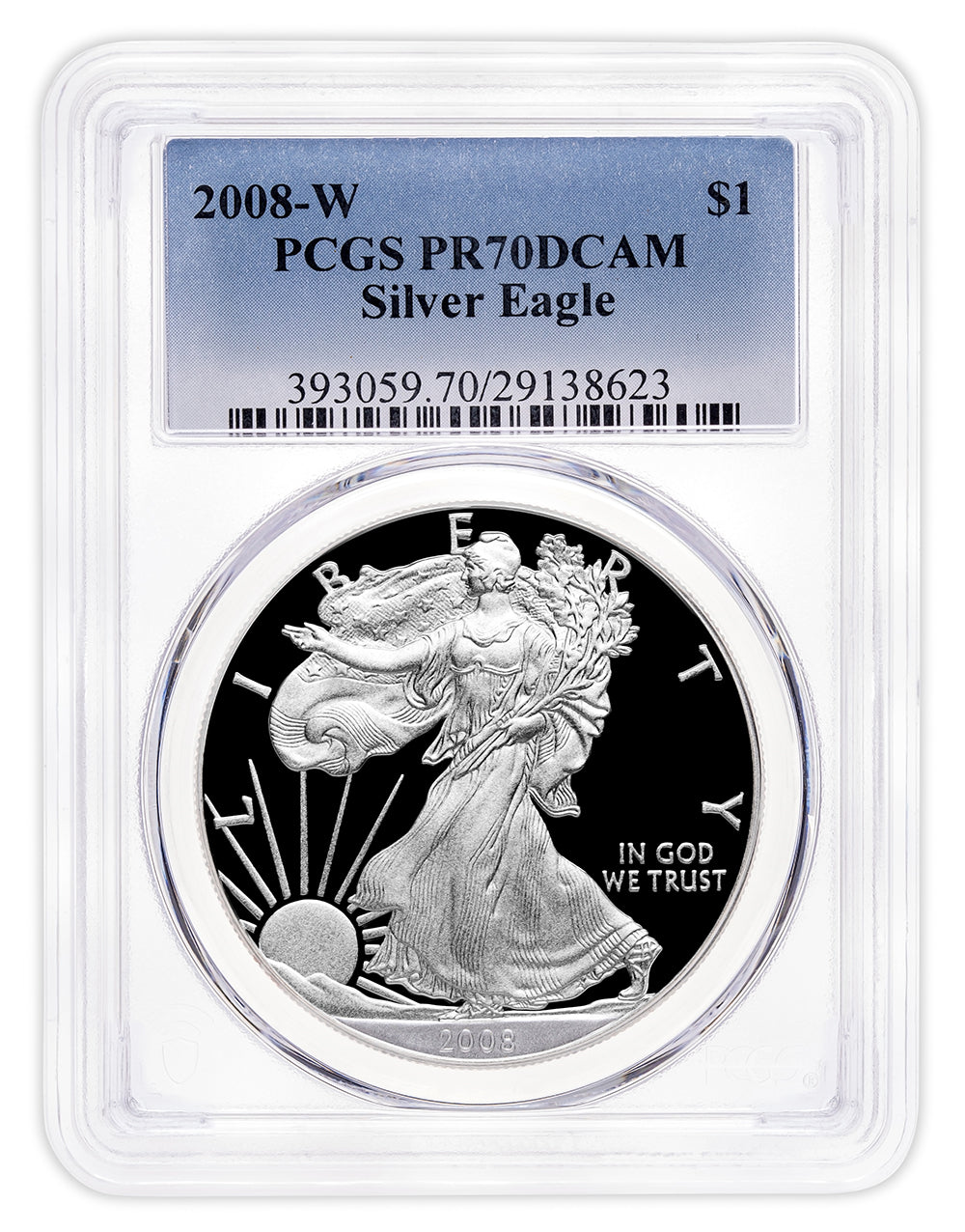 2008-W Proof Silver Eagle PCGS PR70