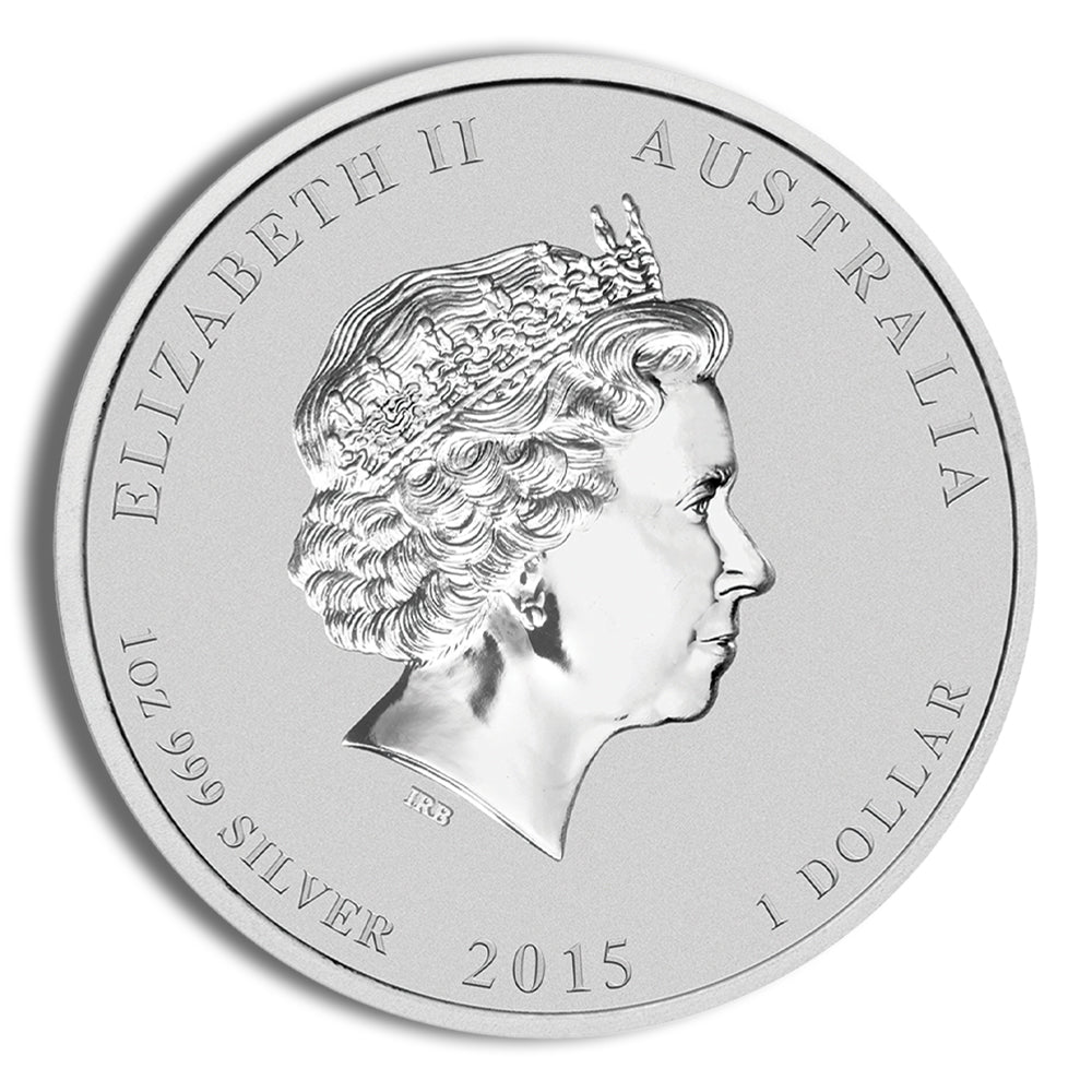 2015 1 oz Australia Silver Lunar Goat BU - Series II
